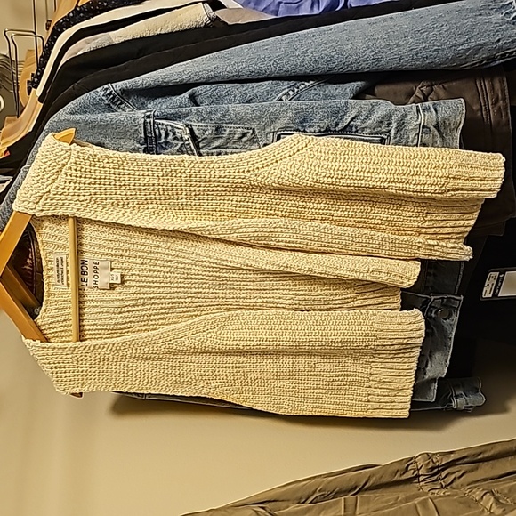 Le Bon Shoppe Granny Cotton Vest Oatmeal XS/S - Picture 3 of 5